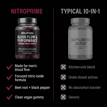 NitroPrimes Erectile Bloodflow Strawberry Gummies